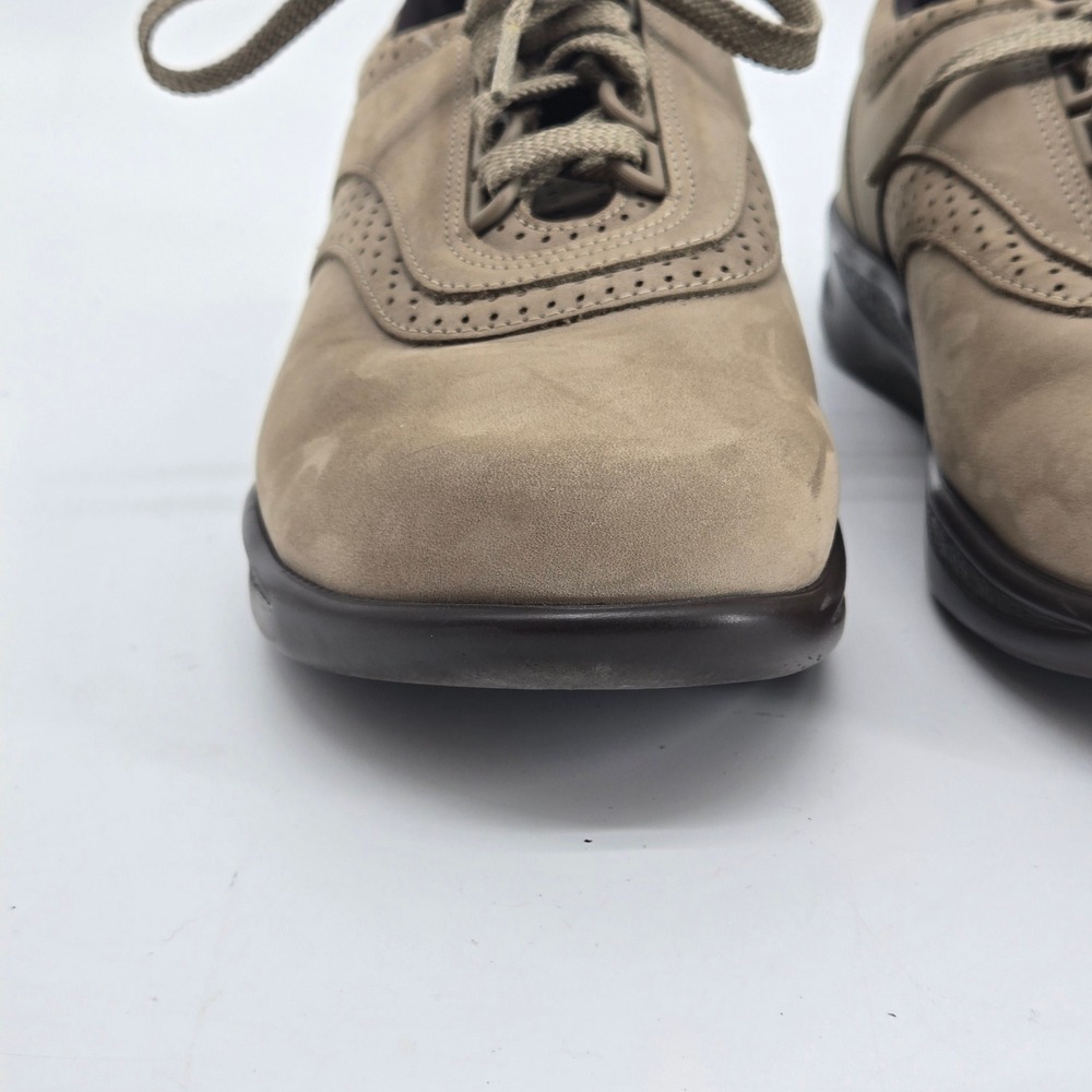 SAS Walk Easy Taupe Gray Nubuck Orthopedic Comfort Walking Shoe 8 W Wide - Picture 6 of 13